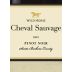 Wild Horse Cheval Sauvage Pinot Noir 2003 Front Label