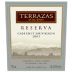 Terrazas de los Andes Reserva Cabernet Sauvignon 2003 Front Label