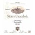 Sierra Cantabria Crianza 2002 Front Label