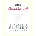 Champagne Fleury Sonate No. 9 Extra Brut 2010 Front Label