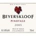 Beyerskloof Pinotage 2005 Front Label