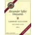 Alexander Valley Vineyards Cabernet Sauvignon 2004 Front Label