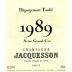 Jacquesson Degorgement Tardif Avize Brut Grand Cru 1989 Front Label