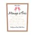 Menage a Trois Rose 2004 Front Label