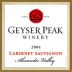 Geyser Peak Cabernet Sauvignon 2004 Front Label