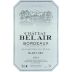 Chateau Bel Air Blanc Sec 2014 Front Label