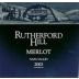 Rutherford Hill Merlot 2003 Front Label