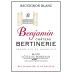 Chateau Bertinerie Benjamin Sauvingon Blanc 2013 Front Label