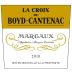 Chateau Boyd-Cantenac La Croix de Boyd-Cantenac 2010 Front Label