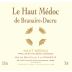 Chateau Branaire-Ducru Le Haut Medoc 2012 Front Label