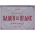 Chateau Brane-Cantenac Baron de Brane 2006 Front Label