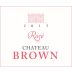 Chateau Brown Rose 2015 Front Label