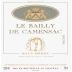 Chateau de Camensac Le Bailly de Camensac 2002 Front Label