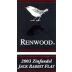 Renwood Jack Rabbit Flat Zinfandel 2003 Front Label