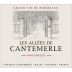 Chateau Cantemerle Les Allees de Cantemerle 2012 Front Label