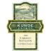 Kunde Cabernet Sauvignon 2003 Front Label
