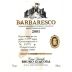 Bruno Giacosa Barbaresco Santo Stefano 2001 Front Label