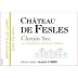 Chateau de Fesles La Chapelle Anjou Blanc Chenin Sec 2012 Front Label