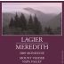 Lagier Meredith Mondeuse 2009 Front Label