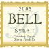 Bell Wine Cellars Canterbury Vineyard Syrah 2005 Front Label