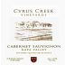 Cyrus Creek Vineyards Cabernet Sauvignon 2014 Front Label