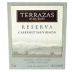 Terrazas de los Andes Reserva Cabernet Sauvignon 2004 Front Label