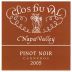 Clos du Val Carneros Estate Pinot Noir 2005 Front Label