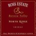 Ross Estate North Ridge Shiraz 2003 Front Label