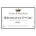Chateau de Meursault Cote de Beaune Comte de Moucheron Premier Cru 2007 Front Label