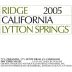 Ridge Lytton Springs Zinfandel 2005 Front Label