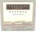 Terrazas de los Andes Reserva Malbec 2005 Front Label