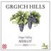 Grgich Hills Estate Merlot 2003 Front Label