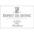 Chateau Doyac Esprit de Doyac 2010 Front Label