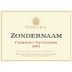 Zondernaam Cabernet Sauvignon 2002 Front Label