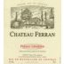 Chateau Ferran 2008 Front Label
