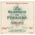 Chateau Ferriere Les Remparts de Ferriere 2011 Front Label