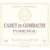 Chateau Gombaude Guillot Cadet de Gombaude 2012 Front Label