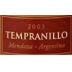 Zuccardi Q Tempranillo 2003 Front Label