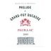 Chateau Grand-Puy-Ducasse Prelude 2009 Front Label