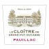 Chateau Grand-Puy-Ducasse Le Cloitre de Grand-Puy Ducasse 2009 Front Label