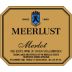 Meerlust Merlot 2003 Front Label