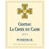 Chateau La Croix du Casse 2013 Front Label