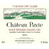 Chateau Pavie 2005 Front Label