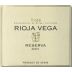 Rioja Vega Rioja Reserva 2001 Front Label