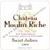 Chateau Moulin Riche 2009 Front Label