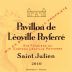 Chateau Leoville Poyferre Pavillon de Leoville Poyferre 2010 Front Label