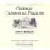 Chateau Cambon La Pelouse Haut-Medoc Cru Bourgeois Superieur 2005 Front Label