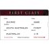 R Wines Boarding Pass First Class Shiraz 2005 Front Label