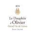 Chateau Olivier Le Dauphin d'Olivier 2012 Front Label