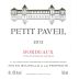 Chateau Paveil de Luze Petit Paveil 2012 Front Label